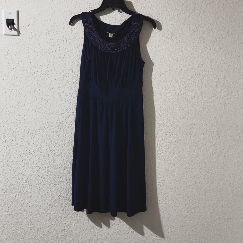 Blue beaded dress